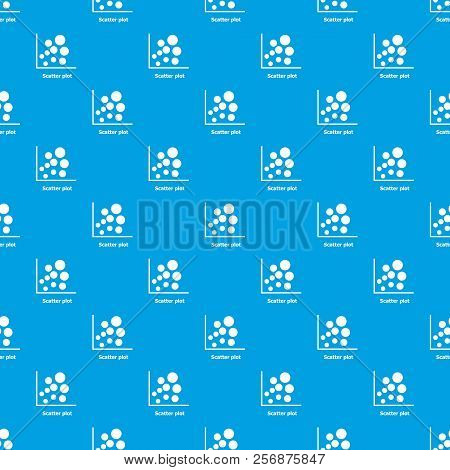 Scatter Plot Pattern Seamless Blue Repeat For Any Use