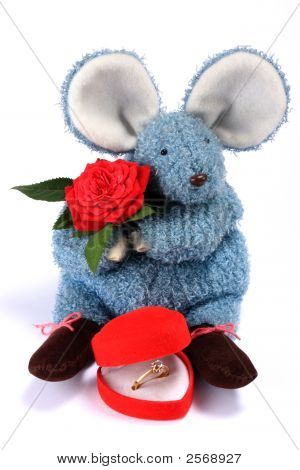 Valentine, Rose And Diamond Ring