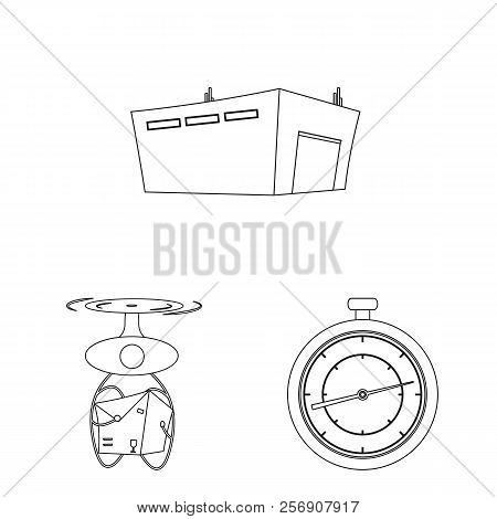 Vector Design Of Goods And Cargo Icon. Collection Of Goods And Warehouse Stock Symbol For Web.