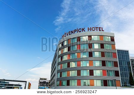 Leinfelden-echterdingen, Germany - July 8, 2017: Mövenpick Hotel The Mövenpick Hotel Is A Big Hotel 