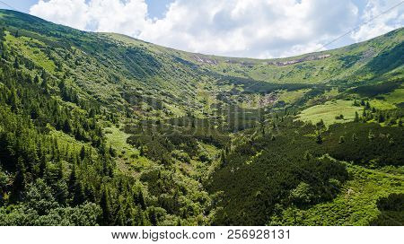 View Of The Mountains From A Bird's Eye View