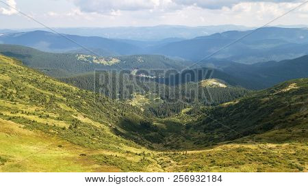 View Of The Mountains From A Bird's Eye View