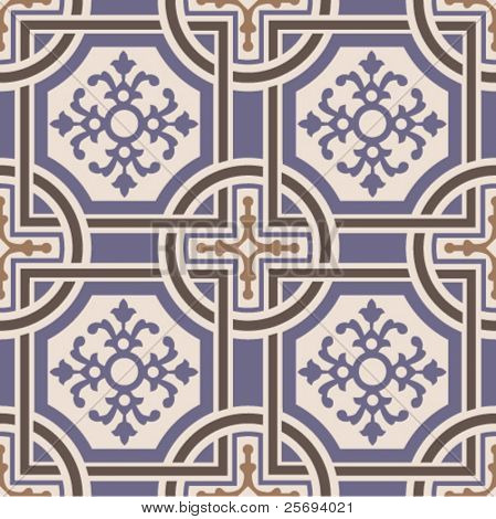 Vector ceramic tiles with seamless pattern 1