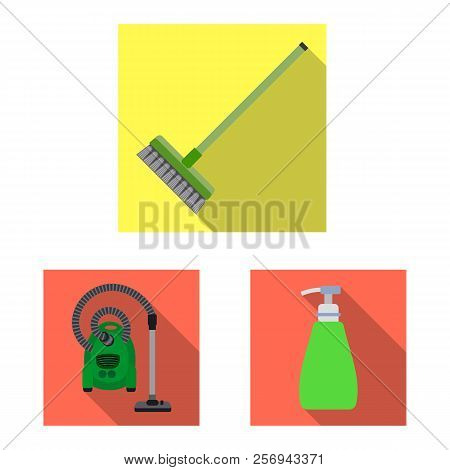 Isolated Object Of Cleaning And Service Icon. Collection Of Cleaning And Household Stock Vector Illu