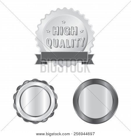 Isolated Object Of Emblem And Badge Logo. Set Of Emblem And Sticker Stock Vector Illustration.