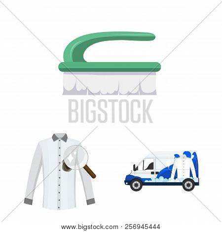 Vector Design Of Laundry And Clean Symbol. Collection Of Laundry And Clothes Stock Vector Illustrati