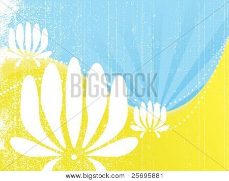 гранж цветочный фон