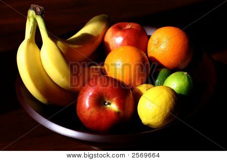 Fresh Fruits In A Bowl
