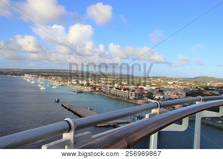 Downtown Views Of The Town Of Kralendijk, Bonaire