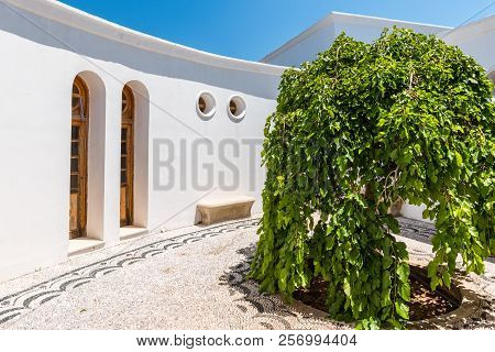 The Courtyard In Complex Of Kallithea Thermal Springs Located 9 Km From The City Of Rhodes Greece