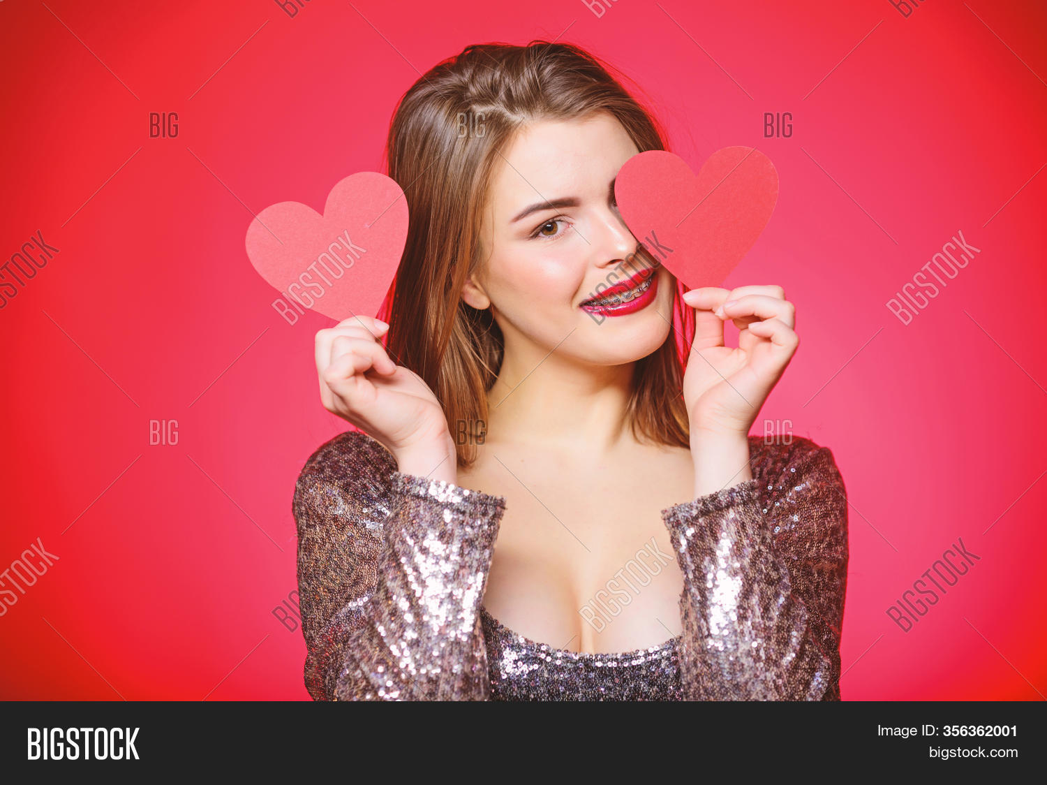 How Kiss Braces. Woman Image & Photo (Free Trial) Bigstock