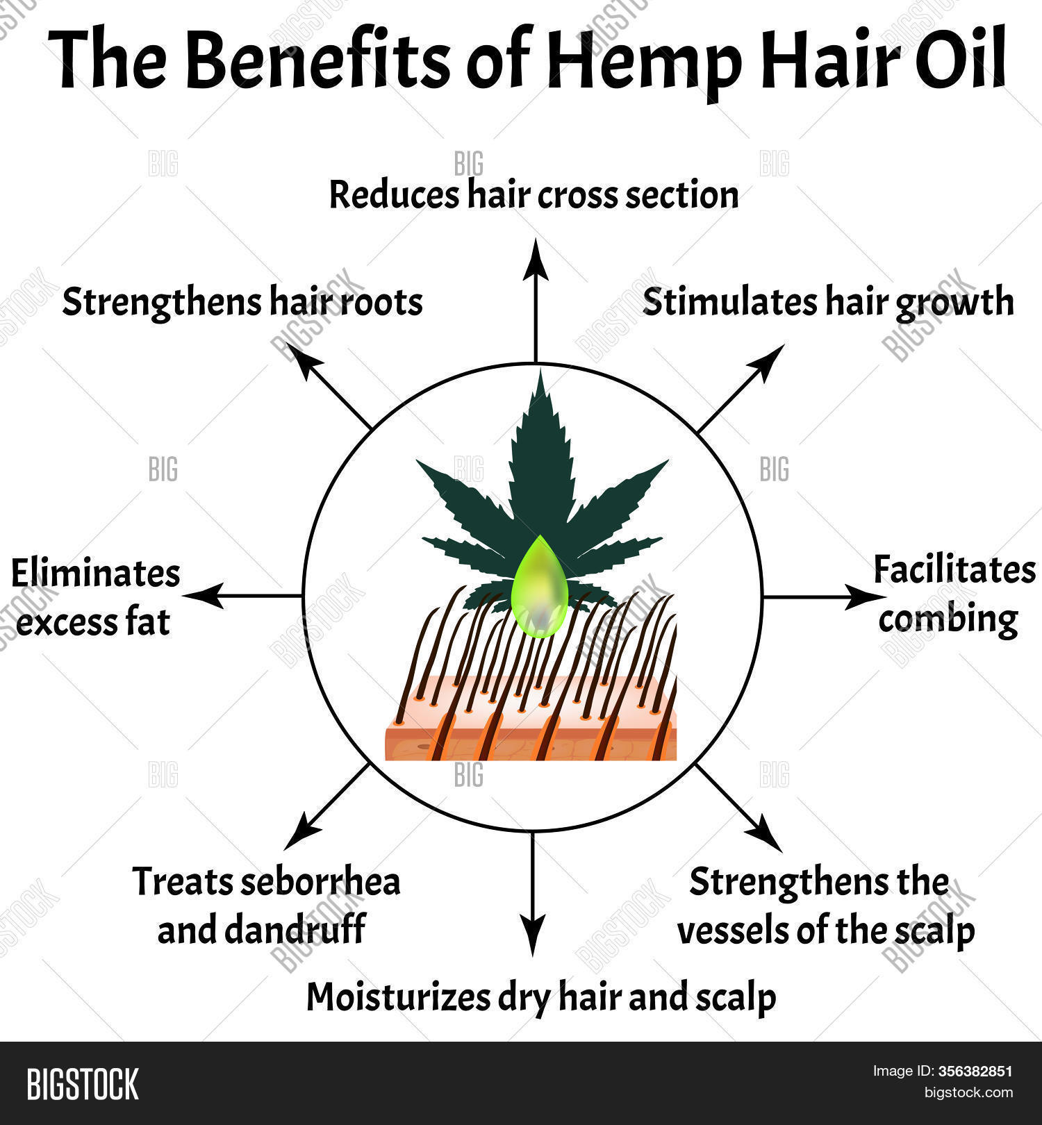 Benefits Hemp Hair Oil Image & Photo (Free Trial) Bigstock