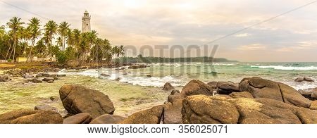 Panoramic View At Southern Point Of Sri Lanka - Lighthouse Dondra Head