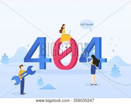 Concept 404 Error Page. File Not Found For Web Page, Banner, Presentation, Social Media, Documents, 