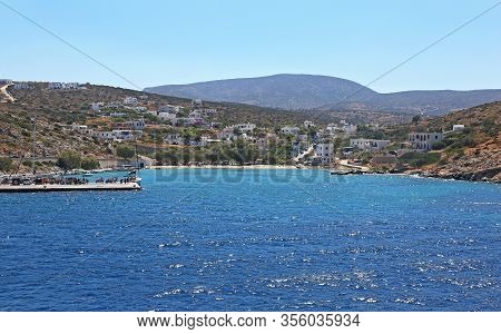 Landscape Of The Port Of Iraklia Island Cyclades Greece