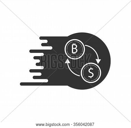 Money Exchange Icon. Stock Vector Illustration, Simple Design For Logo, Website Or App.