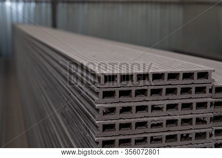 A Plastic Deck Board Is In Stock. Warehouse Space