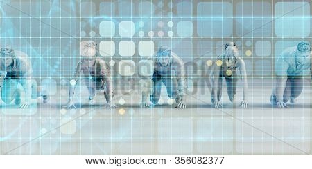 Competitive Advantage as a Core Business Concept 3D Render