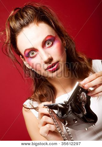Junge Mode-Modell mit klatch