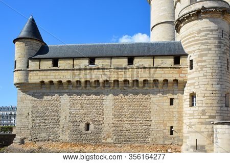 Paris France 09 23 2019: The Chateau De Vincennes Is A Massive 14th And 17th Century French Royal Fo
