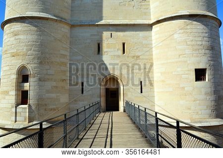 Paris France 09 23 2019: The Chateau De Vincennes Is A Massive 14th And 17th Century French Royal Fo