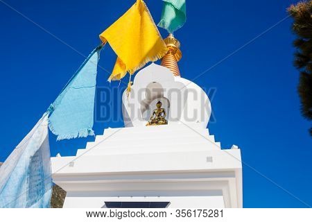 Benalmádena Stupa. Stupa Of Iluminacion In Benalmadena, Malaga, Spain.