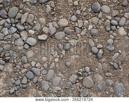 Stones On Brown Ground Surface, Ground Texture Background