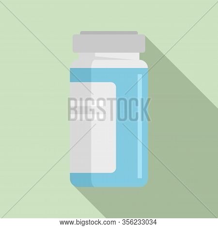Syringe Ampule Icon. Flat Illustration Of Syringe Ampule Vector Icon For Web Design