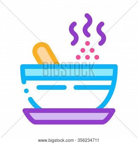 Herbal Infusion For Yoga Meditation Icon Vector. Outline Herbal Infusion For Yoga Meditation Sign. I