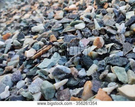 Stack Of Broken Stones.big Pile Of Broken Rocks And Boulders.pile Stack Of Huge Natural Granite Ston