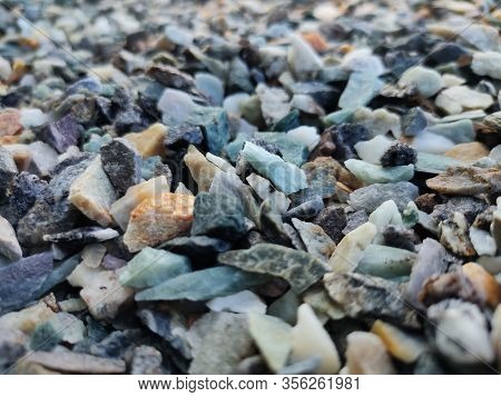 Stack Of Broken Stones.big Pile Of Broken Rocks And Boulders.pile Stack Of Huge Natural Granite Ston