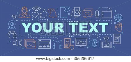 Blogging Word Concepts Banner. Social Media. Presentation, Website. Social Network. Online Communica