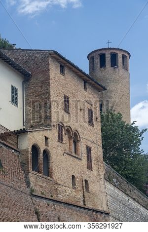 Cerreto D Esi, Ancona, Marches, Italy: View Of Historic Buildings