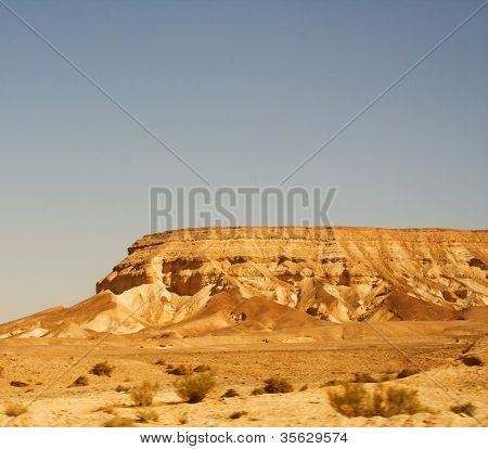 Ruiner på Masada med døde hav i baggrunden