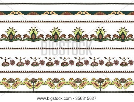Moroccan Boho Style Repeatable Border Vector Design