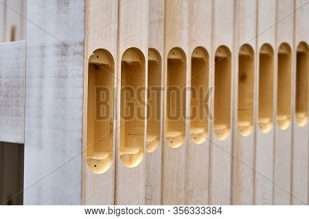 Joinery. Stacked Door Leafs. Wood Door Manufacturing Process. Furniture Manufacture.