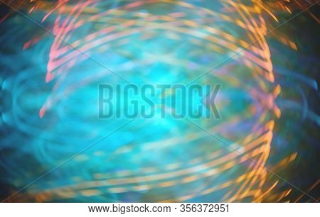 Blurred Abstract Bokeh Background Of City Lights At Night