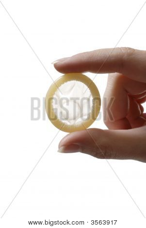 Finger mit Kondom