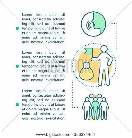 Tourism Article Page Vector Template. Guide Route. Excursion Event Sightseeing. Brochure, Booklet De
