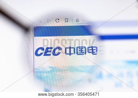 Los Angeles, California, Usa - 20 March 2020: China Electronics Cec Company Logo On Website Page Clo