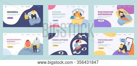 Lonely Stress People Vector Illustration. Cartoon Sad Unhappy Man Woman, Depressed Tired Person Upse