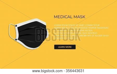 Protective Breathing Medical Respirator Mask Against The Virus. Stop Coronavirus. Coronavirus Outbre