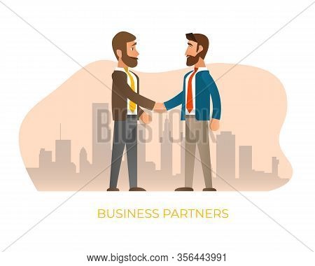 Cooperation. Organization Collaboration. Business Porters A Successful Team. The Investor Holds Mone