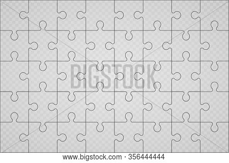 Jigsaw Tiles, Mind Puzzles Piece And Jigsaws Details. Thinking Puzzle Game. Transparent Background. 