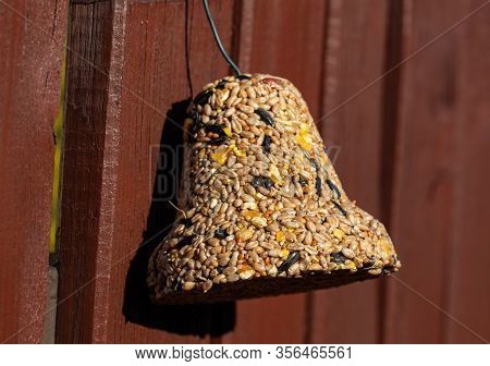 Bell From Various Grains, A Delicacy For All The Birds In The Garden