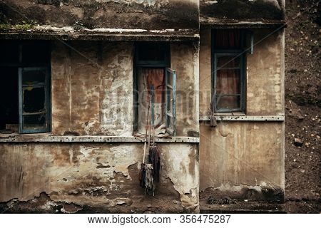 Old building closeup in Xiahao Old street in Chongqing, China.