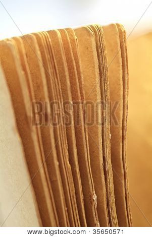 Vecchio di texture carta con bordo brandelli