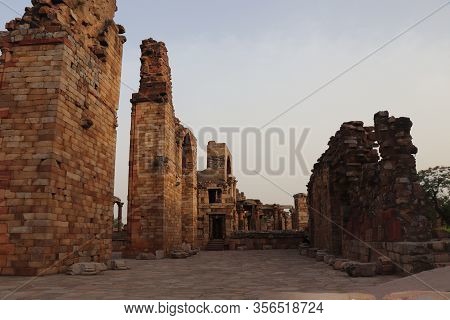 Qutub Minar Campus, World Heritage Site, Tallest Bricks Minaret Of The World, New Delhi, India