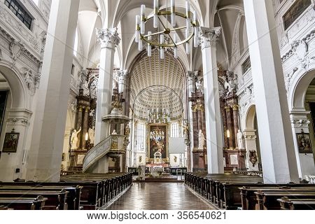 Vienna.a Ustria. August 29, 2019.interior Of The Church Of The Angelic Choirs In Vienna.