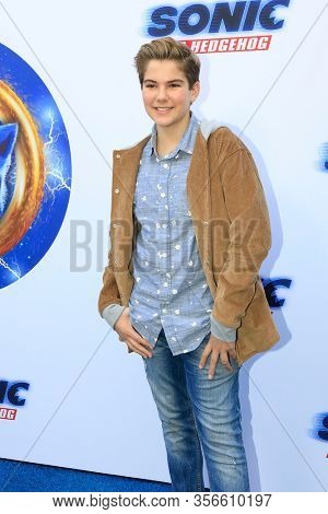 LOS ANGELES - JAN 25:  Declan Chambers at the Sonic The Hedgehog Family Day Event at the Paramount Theatre on January 25, 2020 in Los Angeles, CA